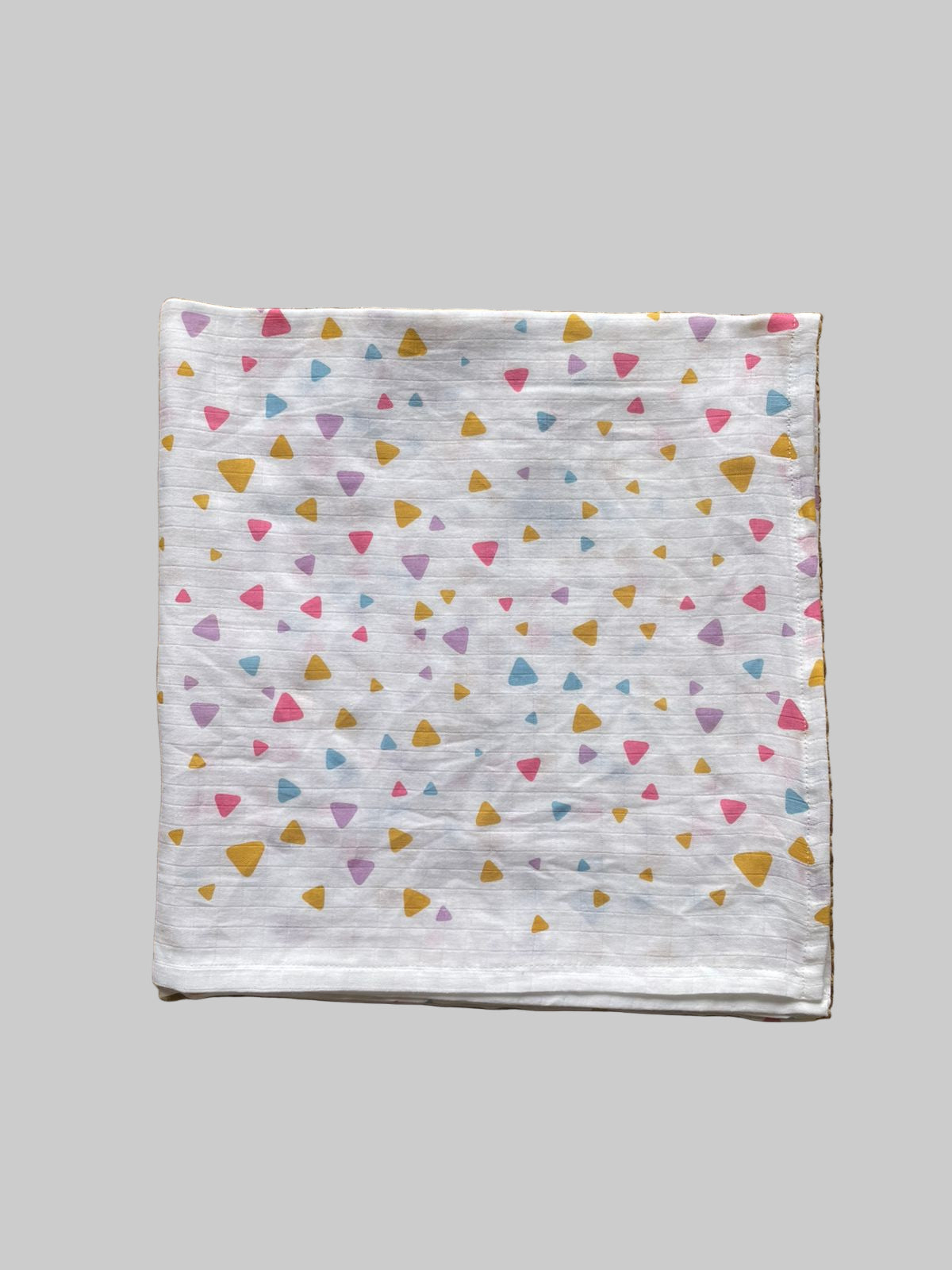 Big Muslin Towel - White Base heart