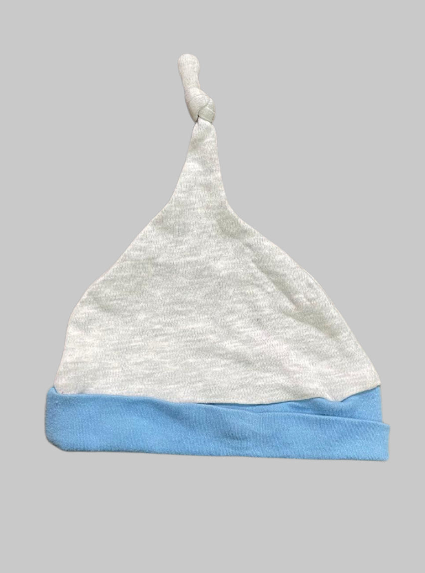 Kids Cap - Grey with Blue