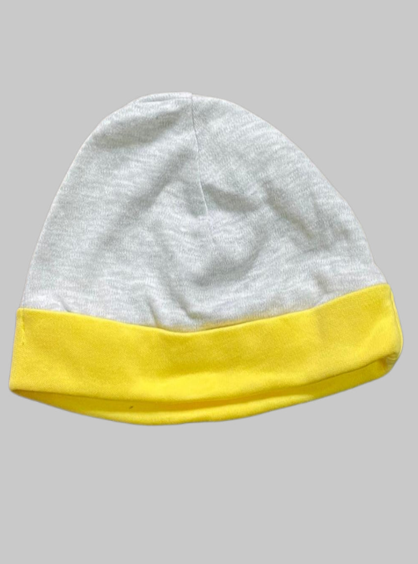 Kids Cap - Grey with Yellow
