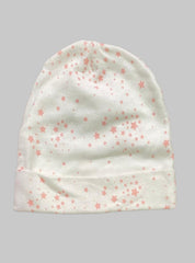 Kids Cap (0-6 Month)-Pink Stars