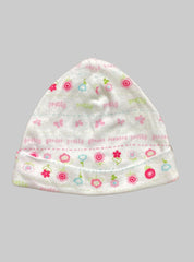 Kids Cap(0-6Month) - White Pretty