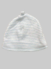 Kids Cap ( Preemie) - White Blue Stripe