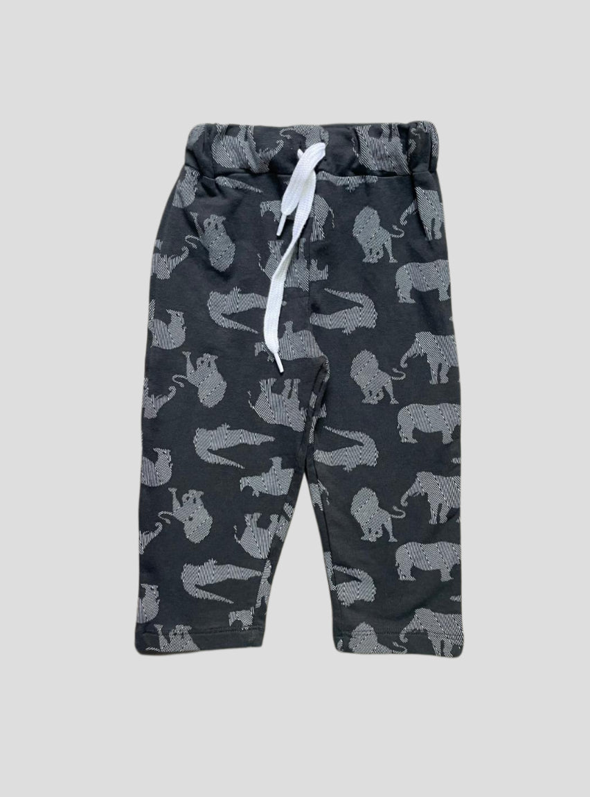 Kids Casual Pant (12-18 Months) - Block Animal