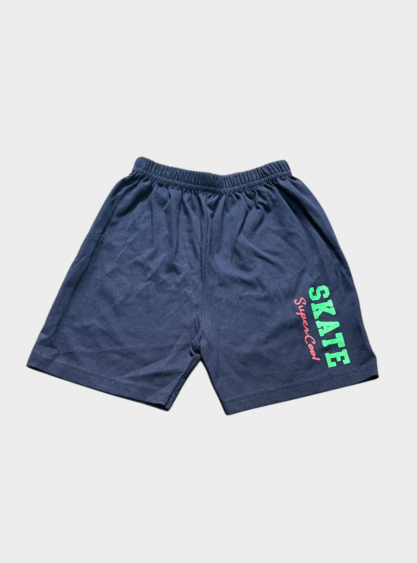 Kids Casual Shorts (1 - 2 Years) - Navy Blue Skate S C