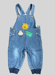 Kids Dungaree -  Animal Face