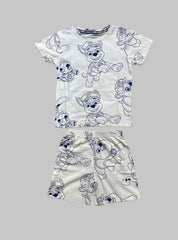 Kids Tee Shorts Set -   Sandal Paw