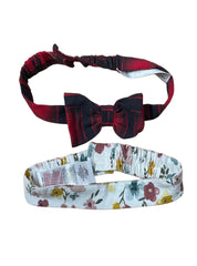 Kids Headband ( Velcro12-18 Months ) -Red and  Black