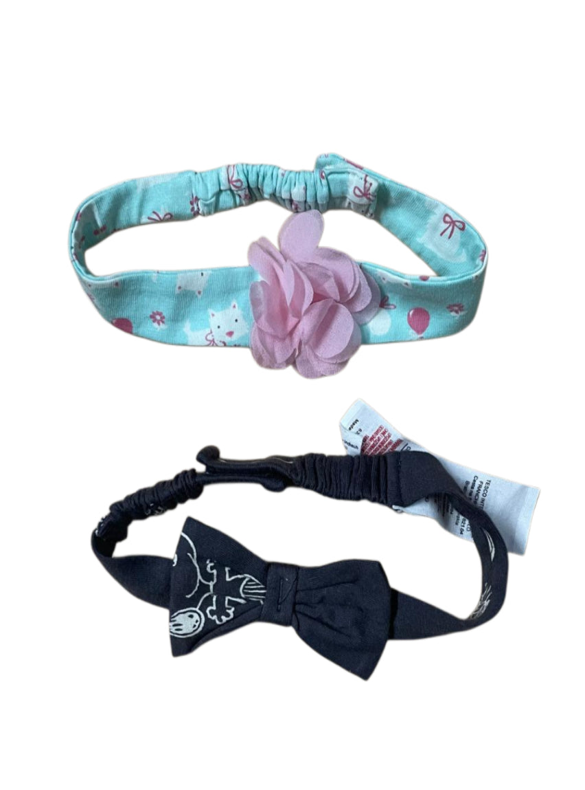 Kids Headband ( Velcro ) -  Green with Black
