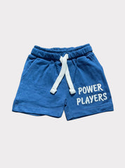 Kids Loopknit Shorts - Blue Power Players