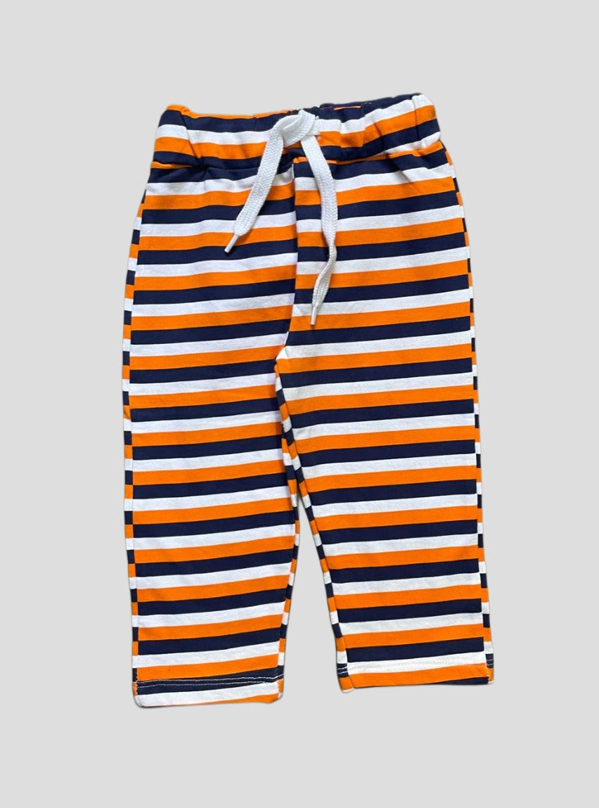 Kids Loopknit Pant - Blue Orange White