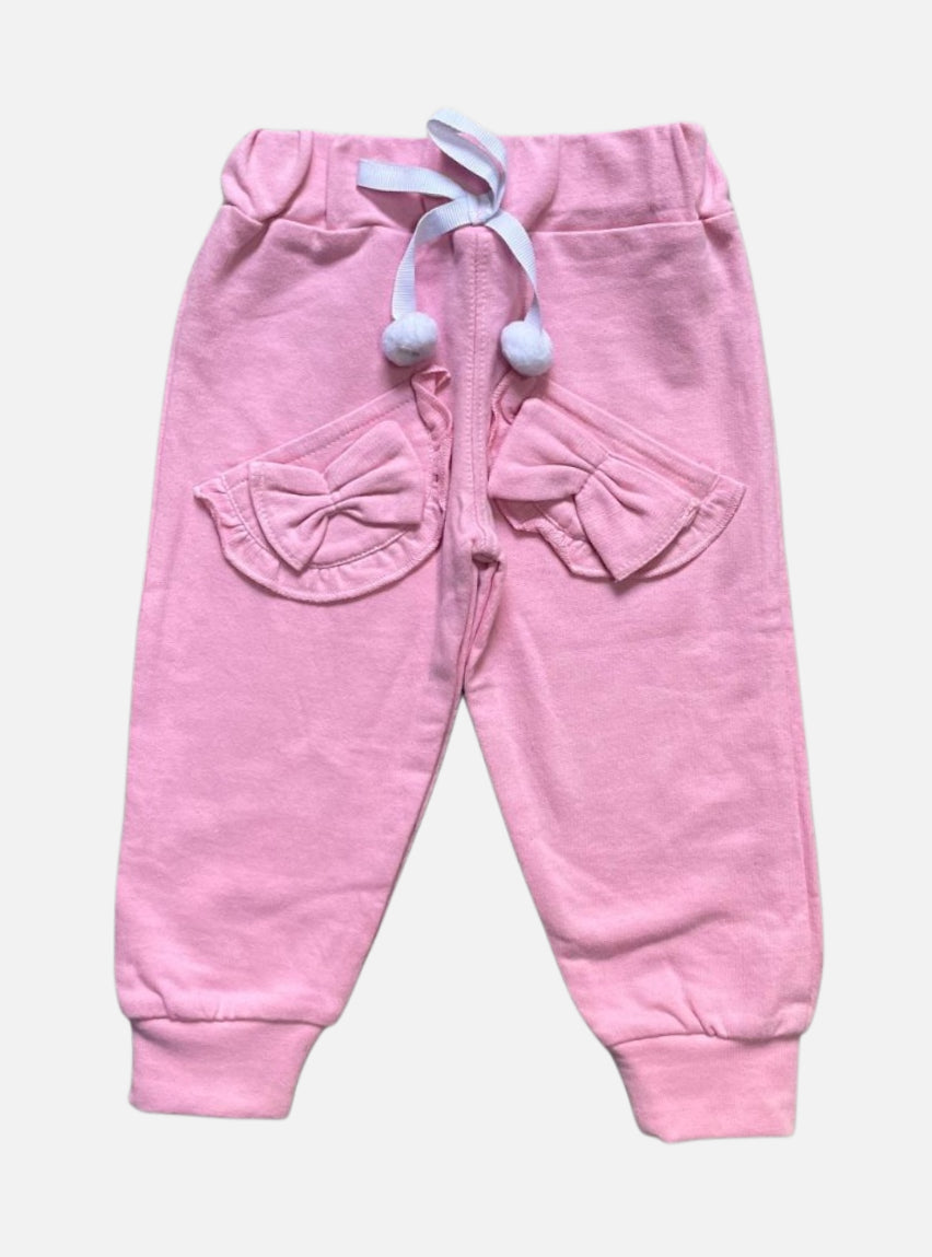 Kids Loopknit Pant - Pink White