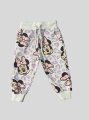 Kids Loopknit Pant - Purple Mickey