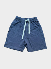Kids Loopknit Shorts - Navy Blue Plain