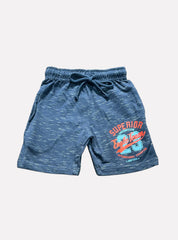 Kids Loopknit Shorts (7 - 8 Years) - Navy Blue White Superior 23