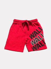 Kids Loopknit Shorts (9 - 10 Years) - Red Wall Wall