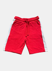 Kids Loopknit Shorts - Red White