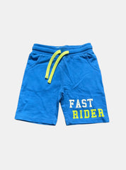 Kids Loopknit Shorts (2 - 3 Years) - Sky Blue Fast Rider