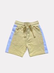 Kids Loopknit Shorts - Yellow White