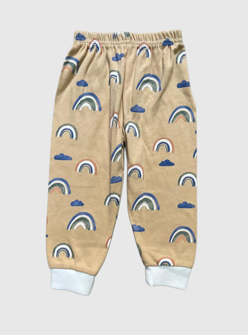 Kids Casual  Pant  (12 - 18 Months)- Sandal  cloud Rainbow