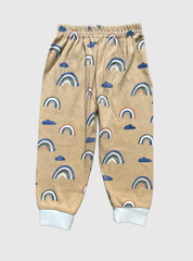 Kids Casual  Pant  (12 - 18 Months)- Sandal  cloud Rainbow