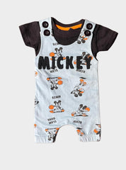 Kids Tee Dungaree - Blue Mickey
