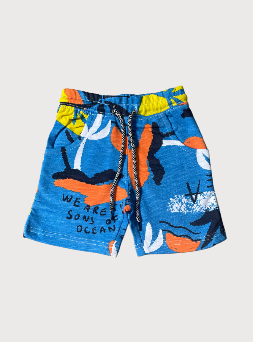 Kids loopknit shorts - sons of ocean dark blue