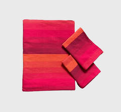 King size full bedspread - Red With Orange