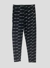 Girls Leggings 15 - 16 Years - Black Printing