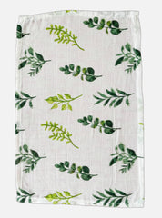 Muslin Handkerchief- White Base Leaf