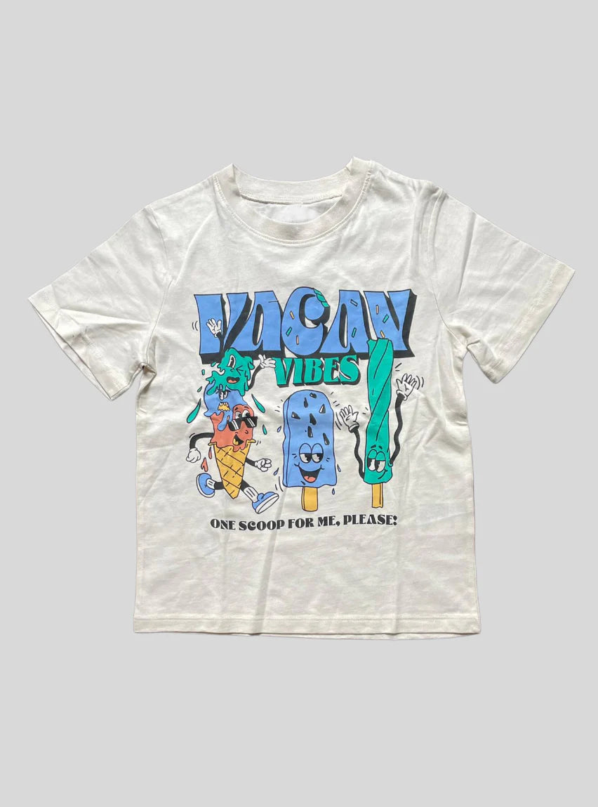 Boys T-Shirt -White Vacav vibes