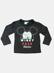 Boys T-Shirt - Black Mickey Mouse