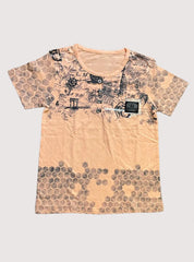 Boys T-Shirts (7-8 Years ) - Orange SHOCKSCENE (Print)
