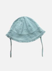 1-2 y baby hat - plain greyish green