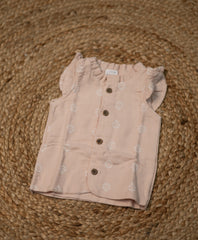 Girls top - sandal base flower print