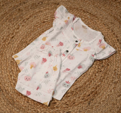 Girls shorts and top - White color