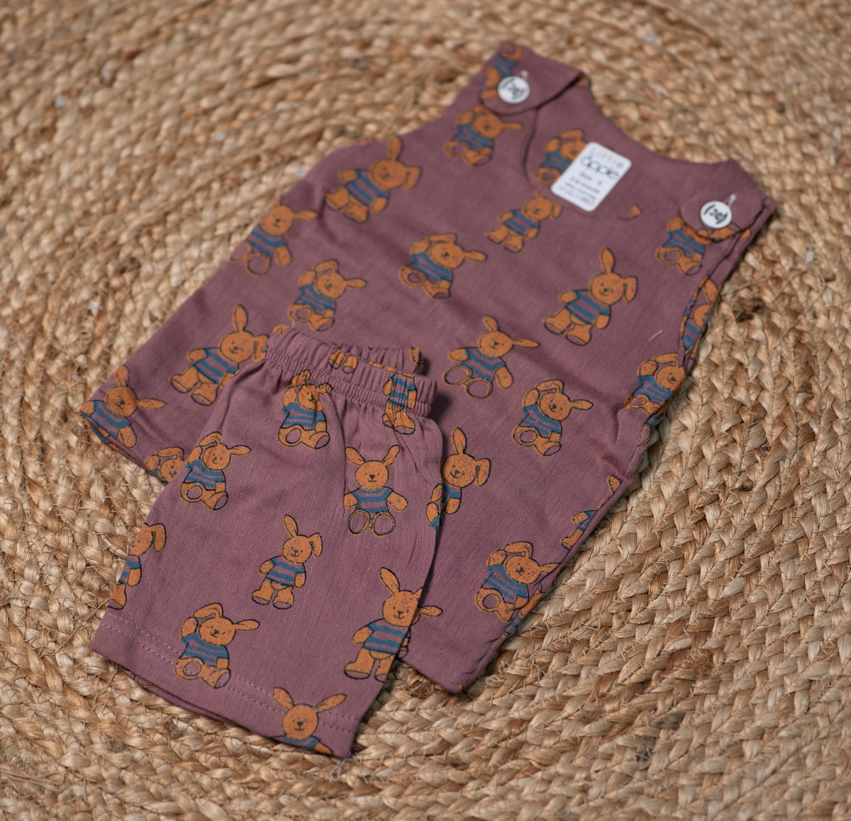 jabla set - brown base print