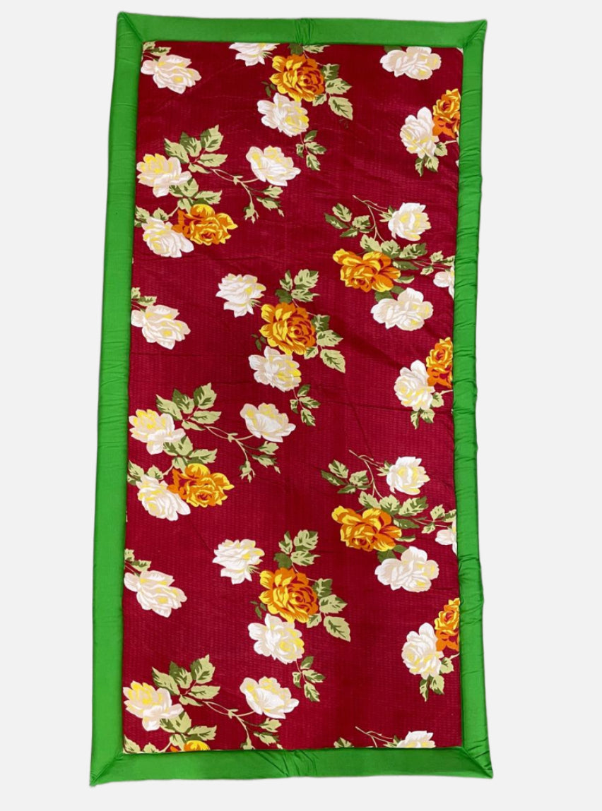 Paibed - Yellow Flower Red Base Green Border