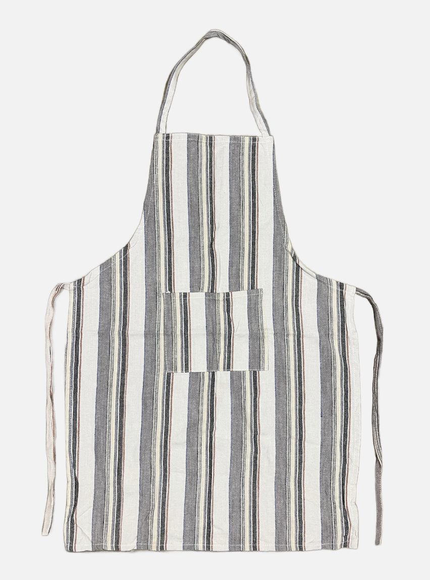 Pure Cotton Adult Apron - Multi Colour Stripes