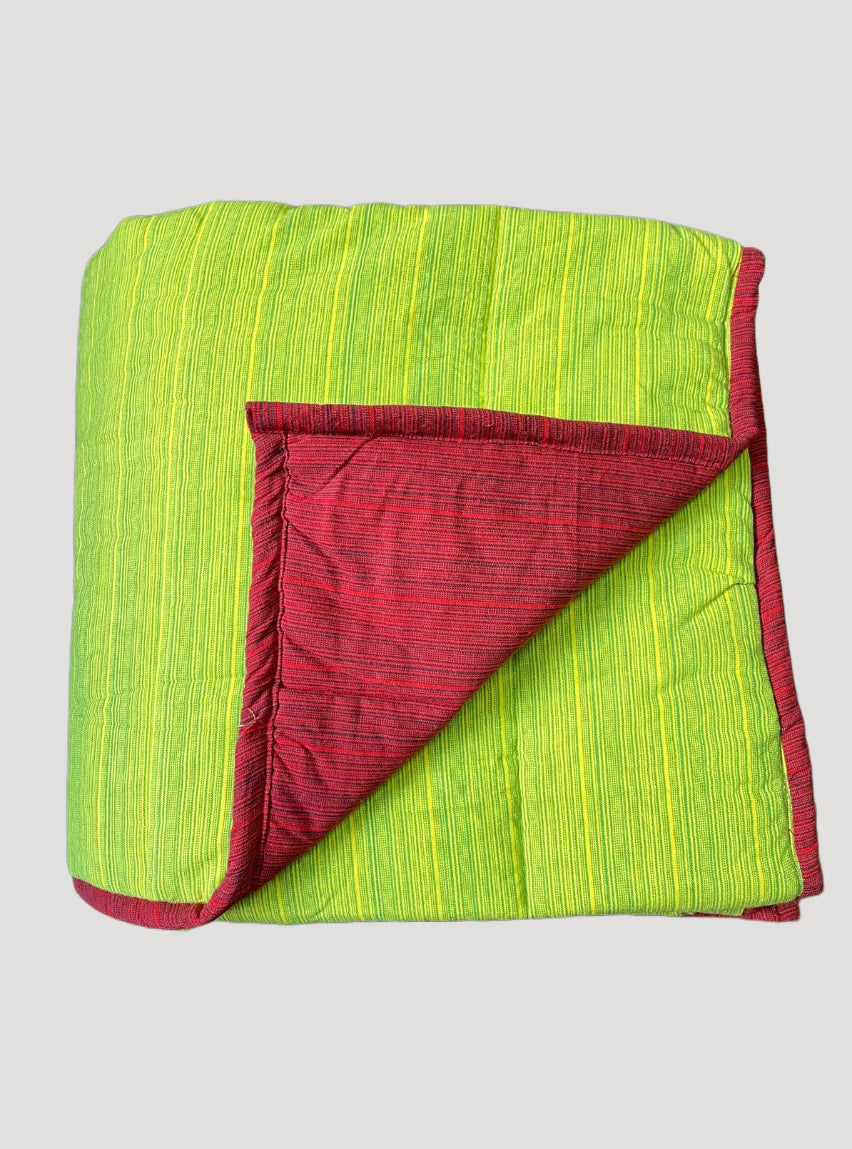 "Reversible Quilts"  - Green and Red