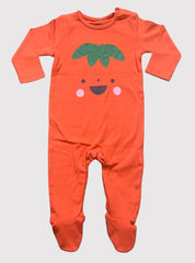SS  Baby Jumpsuit - Pumpkin Orange