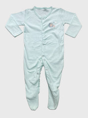 SS  Baby Jumpsuit - Tiny Lion Sky Blue