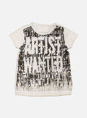 Sequin Tees - White Black Artist Wanted