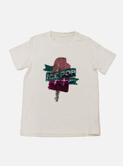 Sequin Tees - White Ice Pop