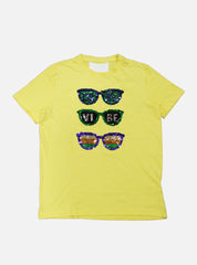 Sequin Tees - Yellow Cooling Class