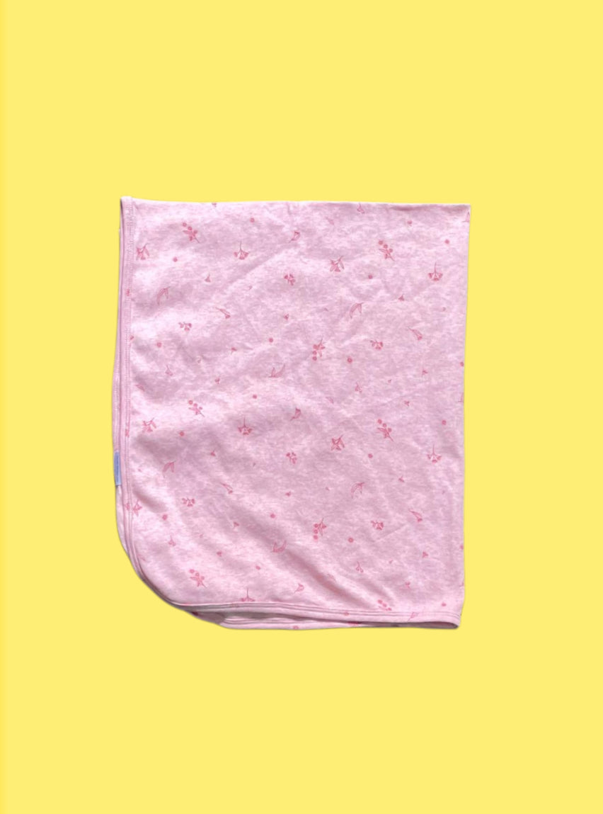Small Wrap Towel Without Cap-Baby Pink Small Flower