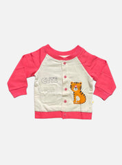 Sweatshirt - Ivory Red Tiger Cute