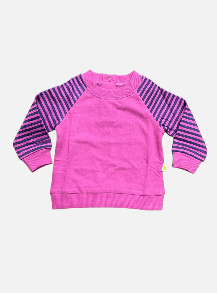 Sweatshirt - Pink Blue Stripes