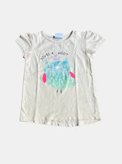 Girls T-Shirt (18 - 24 Months) - Pink Owl