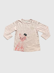 Girls T-Shirt (12 - 18 Months) - Beach Cat