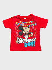 Boys T-Shirt - Red Birthday Boy